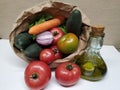 Still life with vegetables, healthy food