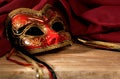 Still life with Venetian carnival mask. Royalty Free Stock Photo