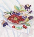 Still life with wildberries