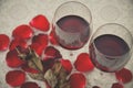 Still life of Wine glasses. Royalty Free Stock Photo