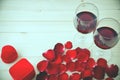 Still life of Wine glasses. Royalty Free Stock Photo