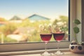 Still life of Wine glasses. Royalty Free Stock Photo