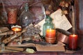 Black Magic Spells. Wiccan spells. Royalty Free Stock Photo