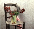Still life with wood chair