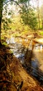 Still small stream as night falls Royalty Free Stock Photo