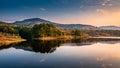 Still water lake reflections nature view