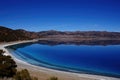 The still waters of Lake Salda, Turkey, with its deep blue hues Royalty Free Stock Photo