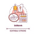 Stillbirth concept icon Royalty Free Stock Photo