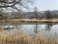 Stille Reuss or Stilli RÃÂ¼ss Stilli Ruess in the natural protection zone Aargau Reuss river plain / Naturschutzzone Auen Royalty Free Stock Photo