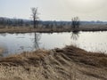 Stille Reuss or Stilli RÃÂ¼ss Stilli Ruess in the natural protection zone Aargau Reuss river plain / Naturschutzzone Auen Royalty Free Stock Photo