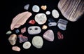 Stilllife of an amazing collection of pebble stones from rivers in the Yukon region