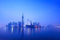 Stillness of dawn in shanghai Royalty Free Stock Photo