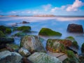 The stillness of the sea, And the light that hits the stone