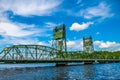 The Stillwater Lift Bridge in Stillwater, Minnesota Royalty Free Stock Photo