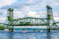 The Stillwater Lift Bridge in Stillwater, Minnesota Royalty Free Stock Photo