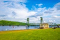 The Stillwater Lift Bridge in Stillwater, Minnesota Royalty Free Stock Photo