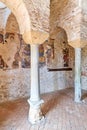 Stilo Calabria Italy. Frescoes in the interior of the Cattolica di Stilo byzantine church Royalty Free Stock Photo