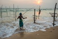 Stilt Fishermen Sri Lanka Traditional Fishing