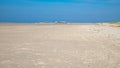 Stilt houses on the beach of Sankt Peter Ording Royalty Free Stock Photo