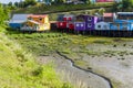 Stilt houses in Castro, Chiloe island (Chile)