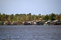 Stilt houses in Kampot Royalty Free Stock Photo