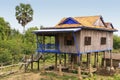 Stilt houses in a small village near Kratie, Cambodia