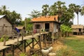 Stilt houses in a small village near Kratie, Cambodia