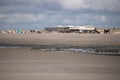 Stilt houses on the SPO beach Royalty Free Stock Photo