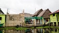 Stilt houses in the village of Ganvie Tofinu people on the Nokoue lake, Benin