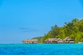 Stilt Huts and a Long Wooden Pier