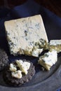 Mature English Stilton cheese Royalty Free Stock Photo