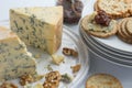 Stilton cheese, oatcakes and fig chutney