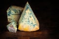 Stilton mature blue cheese Royalty Free Stock Photo