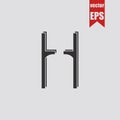 Stilts icon isolated on grey background.Vector illustration.