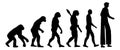 Stiltwalker evolution darwin icon Royalty Free Stock Photo