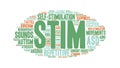 Stim animated word cloud