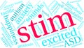 Stim Word Cloud Royalty Free Stock Photo