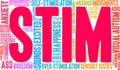 Stim Word Cloud Royalty Free Stock Photo