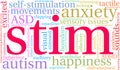 Stim Word Cloud Royalty Free Stock Photo