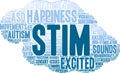 Stim Word Cloud Royalty Free Stock Photo