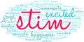 Stim Word Cloud Royalty Free Stock Photo