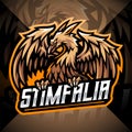 Stimfalia bird esport mascot logo design Royalty Free Stock Photo