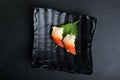 Creative Japanese food.hokkigai sushi