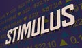 Stimulus Stock Market Ticker Economic Boost Increase 3d Illustration