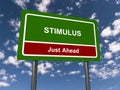 Stimulus traffic sign Royalty Free Stock Photo