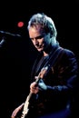 Sting, bassist and singer during the concert at the Forum of Assago