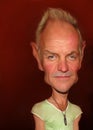 Sting caricature Royalty Free Stock Photo