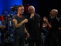 Sting And Peter Gabriel Rock Paper Scissors Part 4 90 Royalty Free Stock Photo