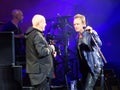 Sting And Peter Gabriel Rock Paper Scissors 37 Royalty Free Stock Photo