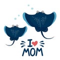 Stingray fish i love mom